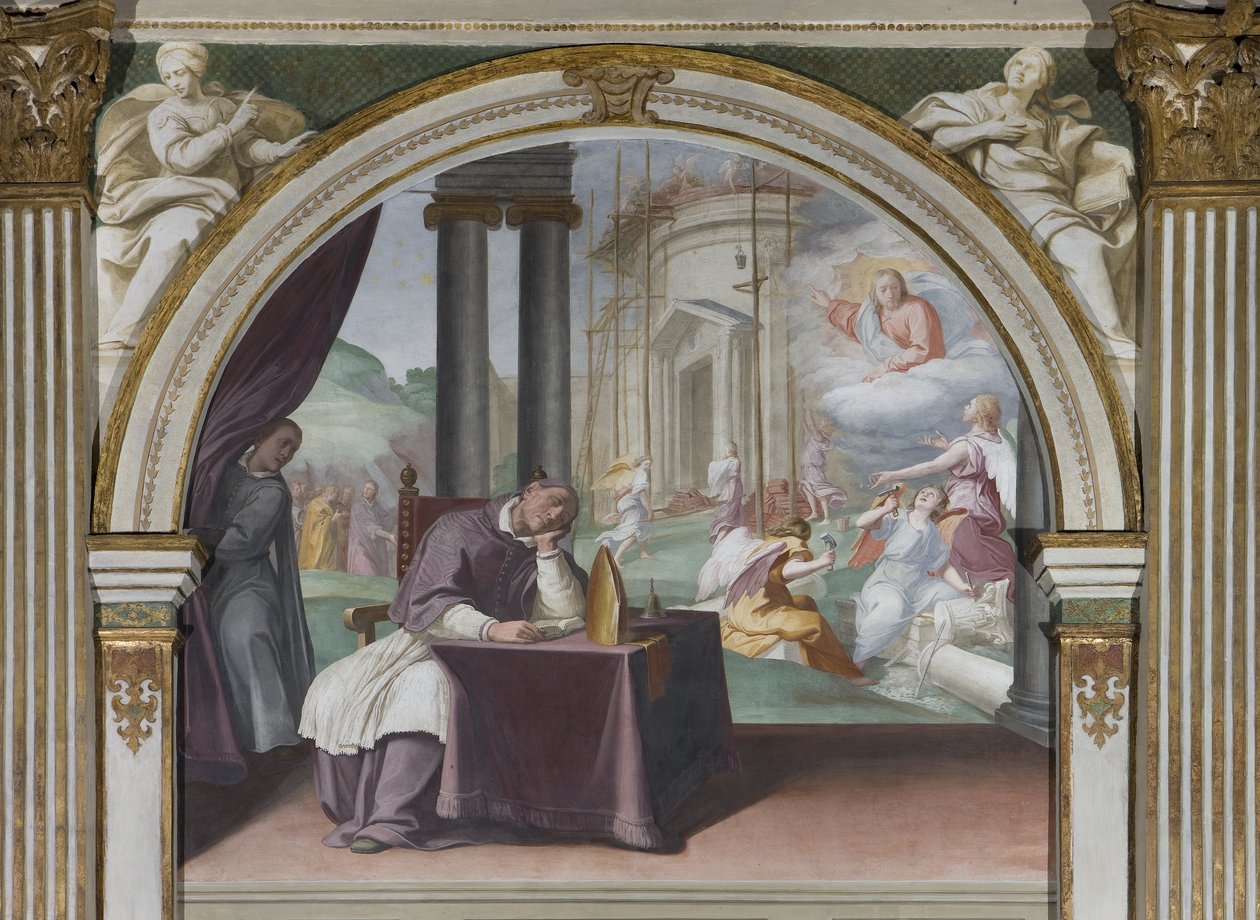 Drömmen om Saint Hugh, 1629 av Daniele Crespi