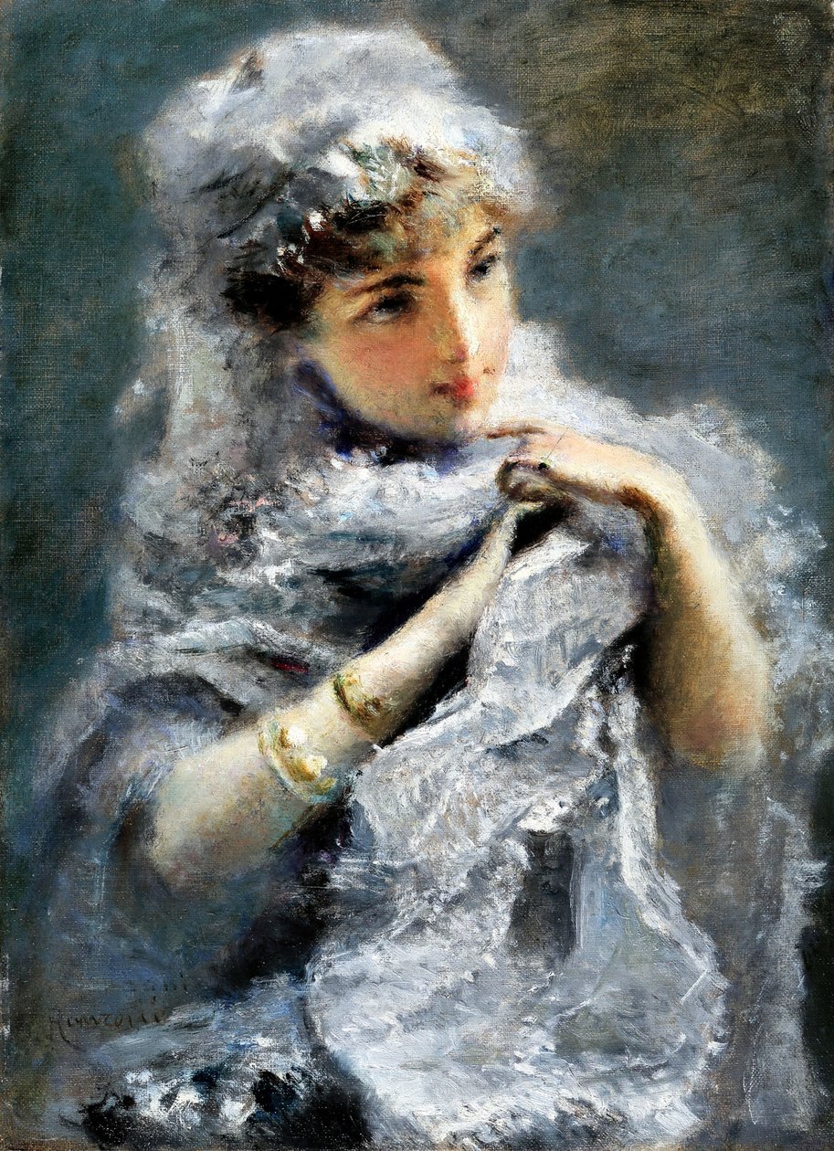 Den engelska flickan, 1886. av Daniele Ranzoni