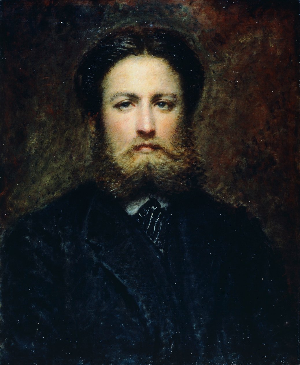 Porträtt av en ung man, av Daniele Ranzoni (1843-1889), olja på duk. av Danielle Ranzoni