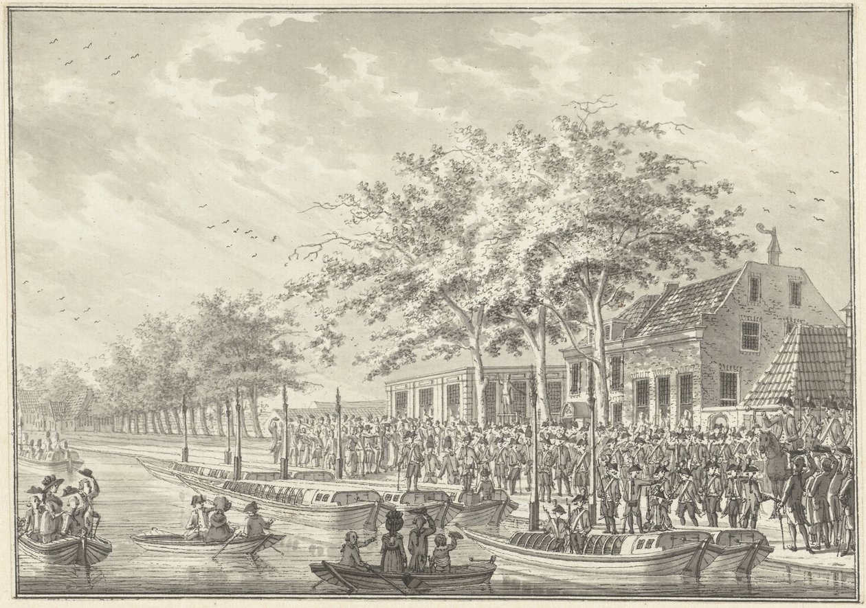Amsterdammerarnas avresa till Utrecht, 1787 av Daniël Kerkhoff