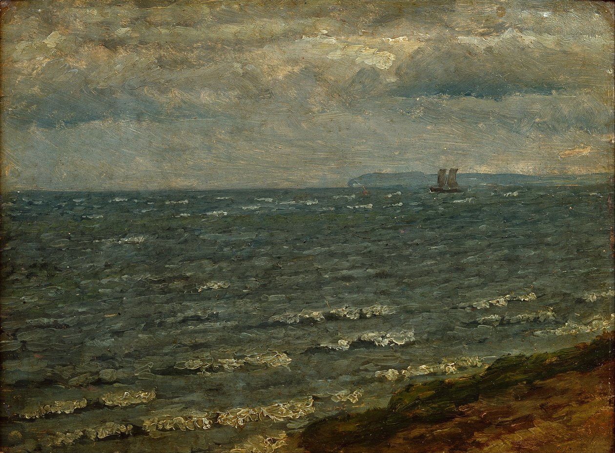 Seascape med överhängande regn. Lillebælt av Dankvart Dreyer
