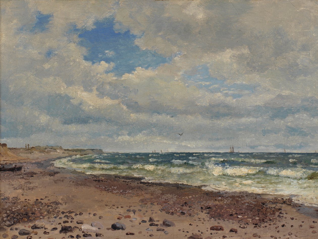 En strand med sanddyner på Jyllands västkust av Dankvart Dreyer