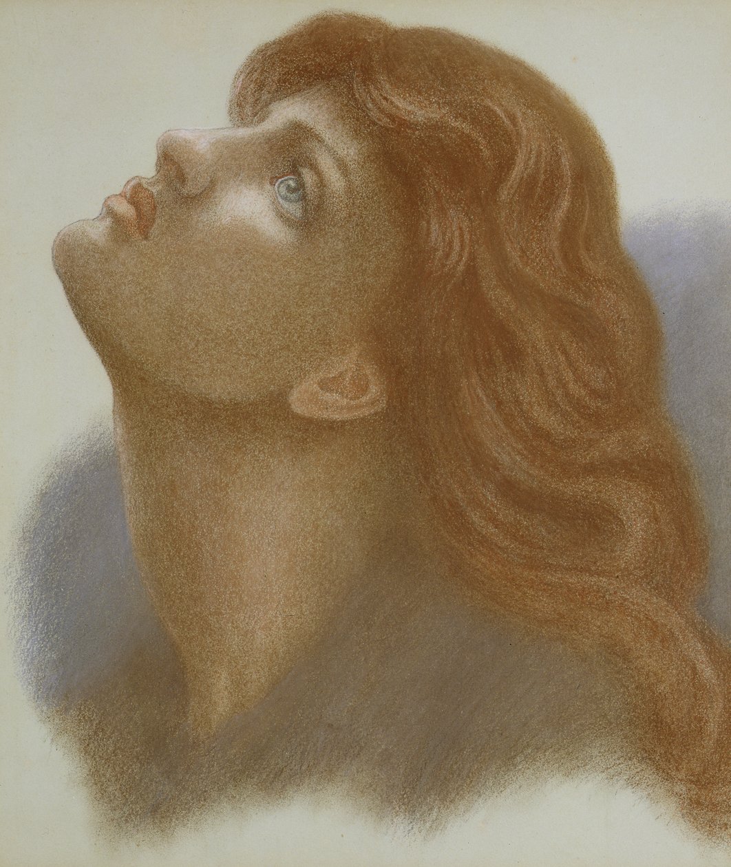Astarte Syriaca (Venus Astarte) 1875 (färgade kritor på papper) av Dante Gabriel Charles Rossetti