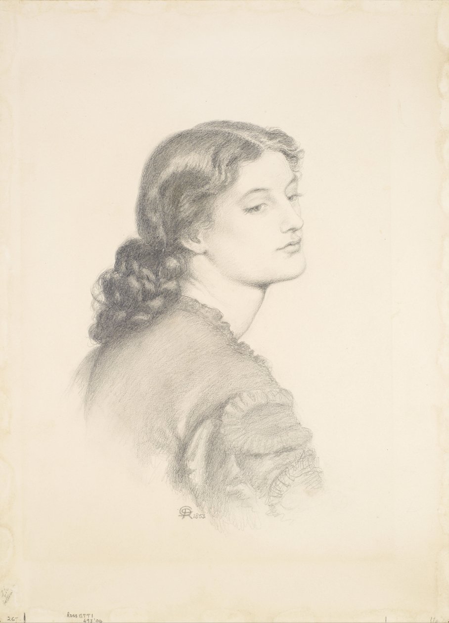 Porträtt av Ada Vernon av Dante Gabriel Charles Rossetti