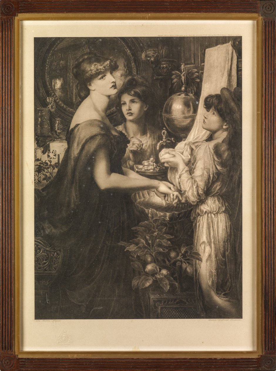 Den vackra handen av Dante Gabriel (after) Rossetti