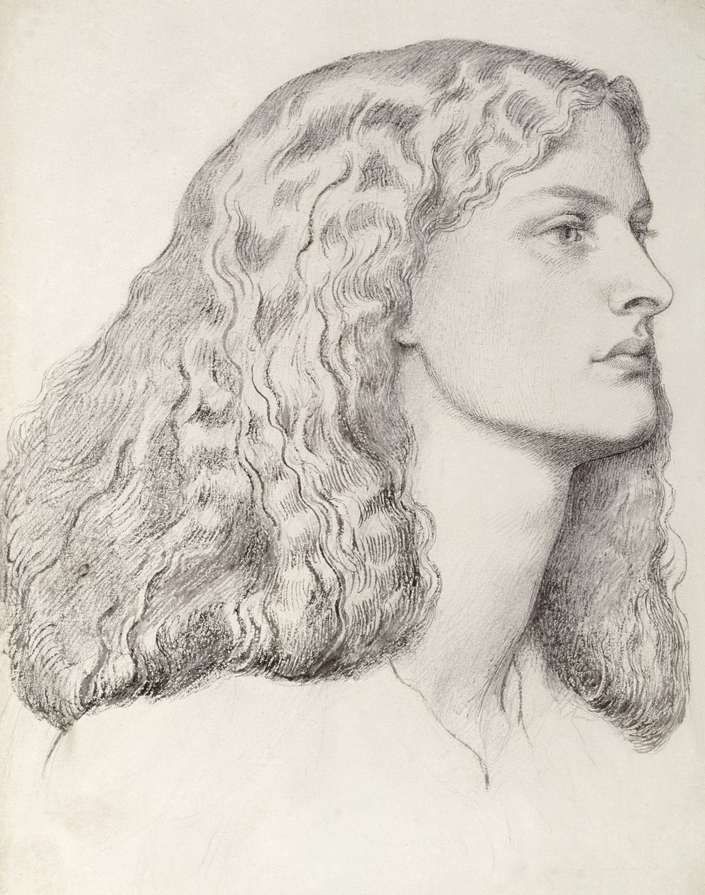 Annie Miller (penna och bläck) av Dante Gabriel Charles Rossetti