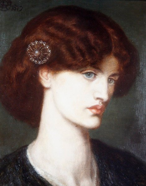Beatrice, ett porträtt av Jane Morris av Dante Gabriel Charles Rossetti