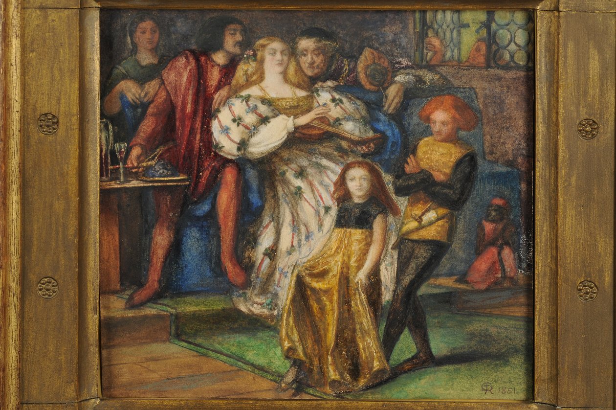 Borgia, 1851-59 (wc på papper) av Dante Gabriel Charles Rossetti
