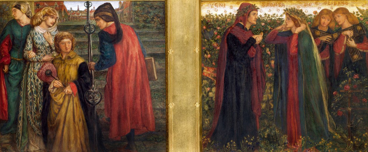 Dante hälsar på Beatrice av Dante Gabriel Charles Rossetti
