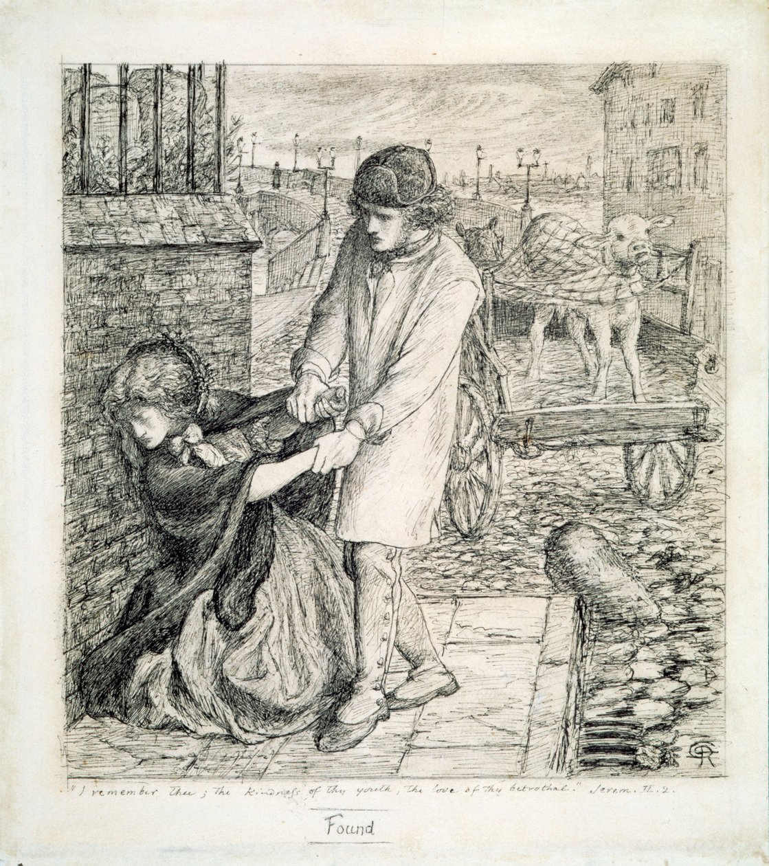 Hittades av Dante Gabriel Charles Rossetti