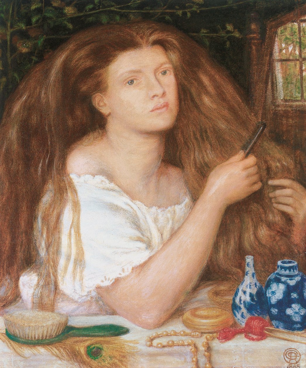 Gyllene lockar, 1865 av Dante Gabriel Charles Rossetti