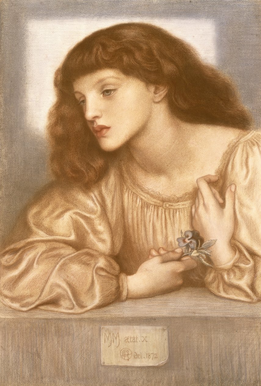 May Morris, 1872 av Dante Gabriel Charles Rossetti