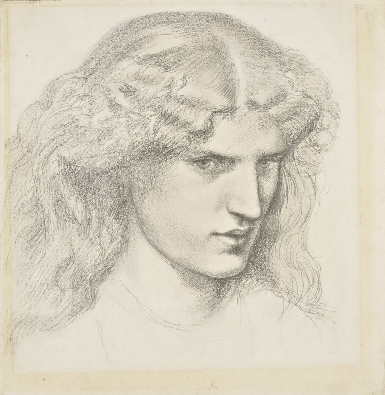 Porträtt av Annie Miller, 1860-talet av Dante Gabriel Charles Rossetti