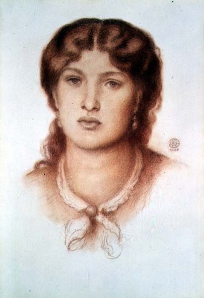 Porträtt av Fanny Cornforth, 1868 av Dante Gabriel Charles Rossetti