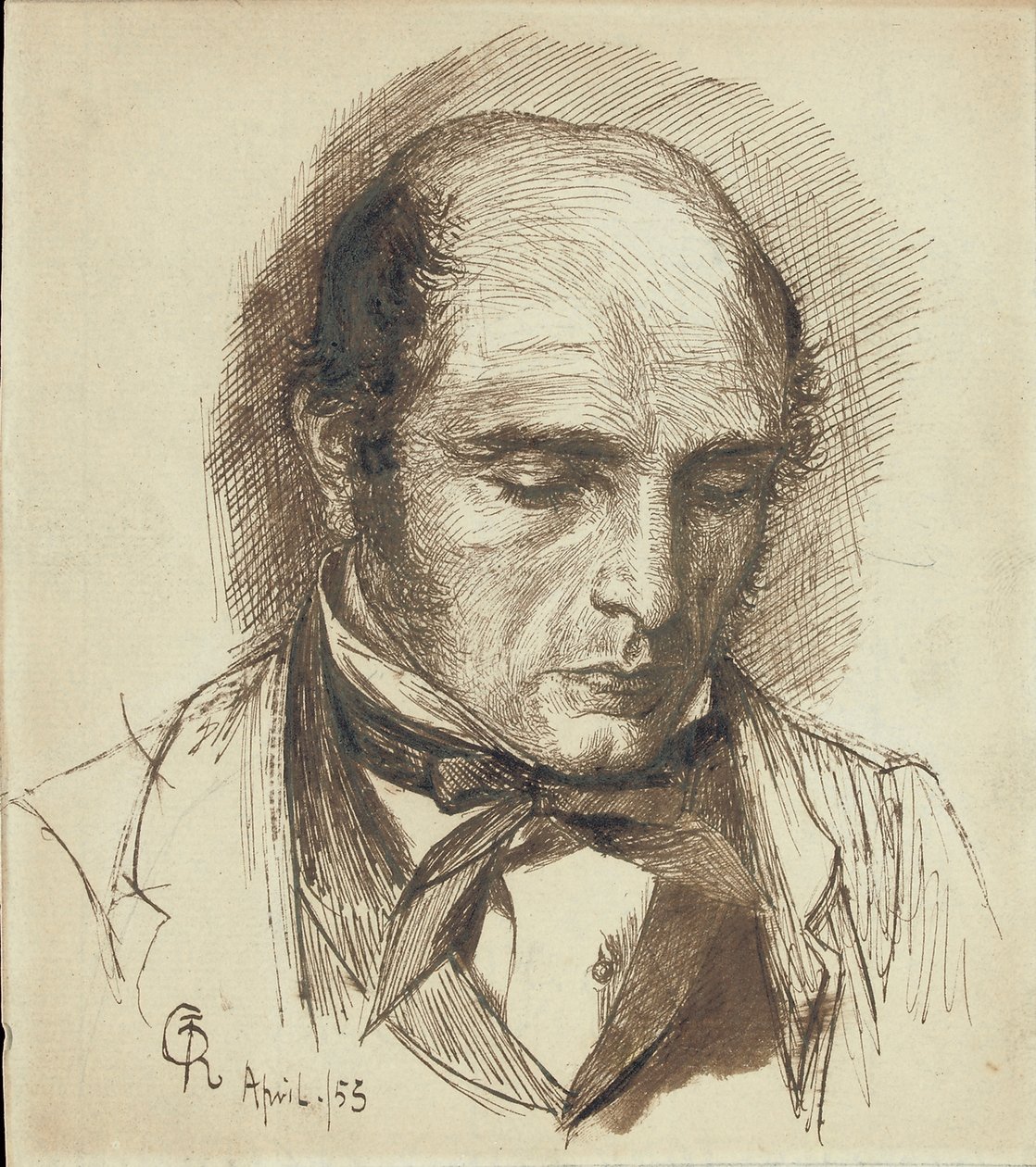 Porträtt av Henry Polidori, 1953 av Dante Gabriel Charles Rossetti