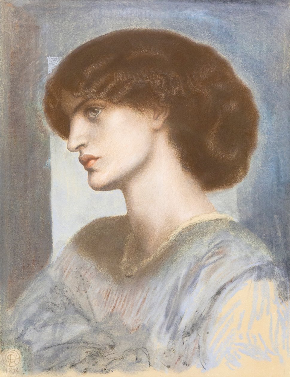 Porträtt av Jane Morris av Dante Gabriel Charles Rossetti