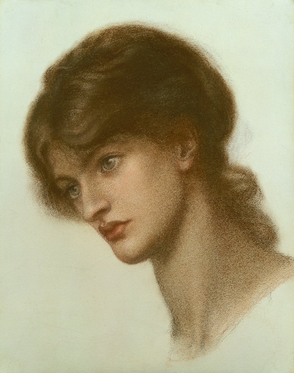 Porträtt av en dam av Dante Gabriel Charles Rossetti