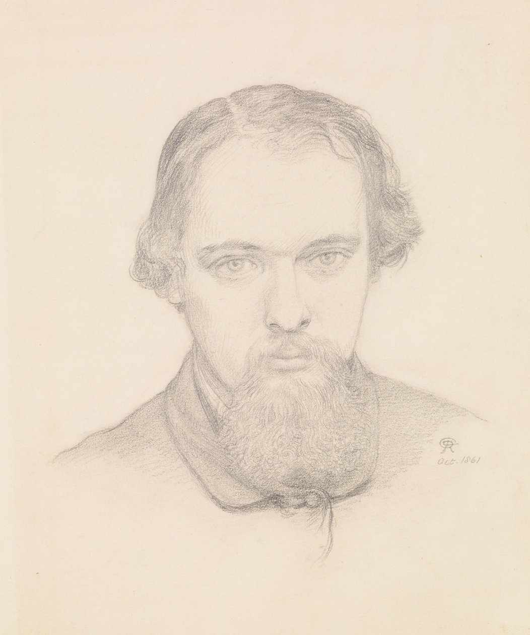 Självporträtt av Dante Gabriel Charles Rossetti