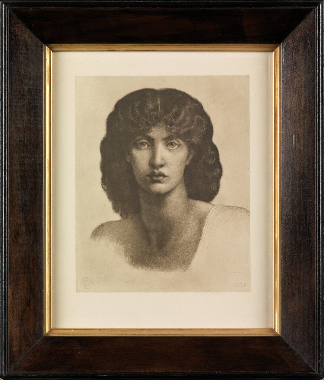 Studie av Jane Morris för Astarte Syriaca (fotogravyr) av Dante Gabriel Charles Rossetti