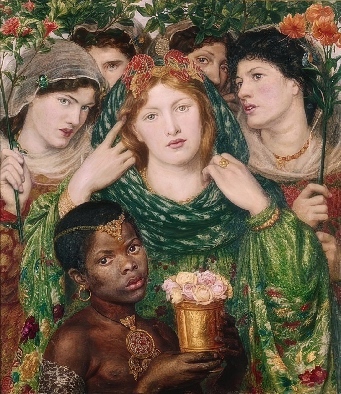 Den älskade. 1865/66 av Dante Gabriel Charles Rossetti