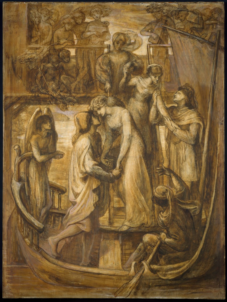 Kärlekens båt, 1881 av Dante Gabriel Charles Rossetti