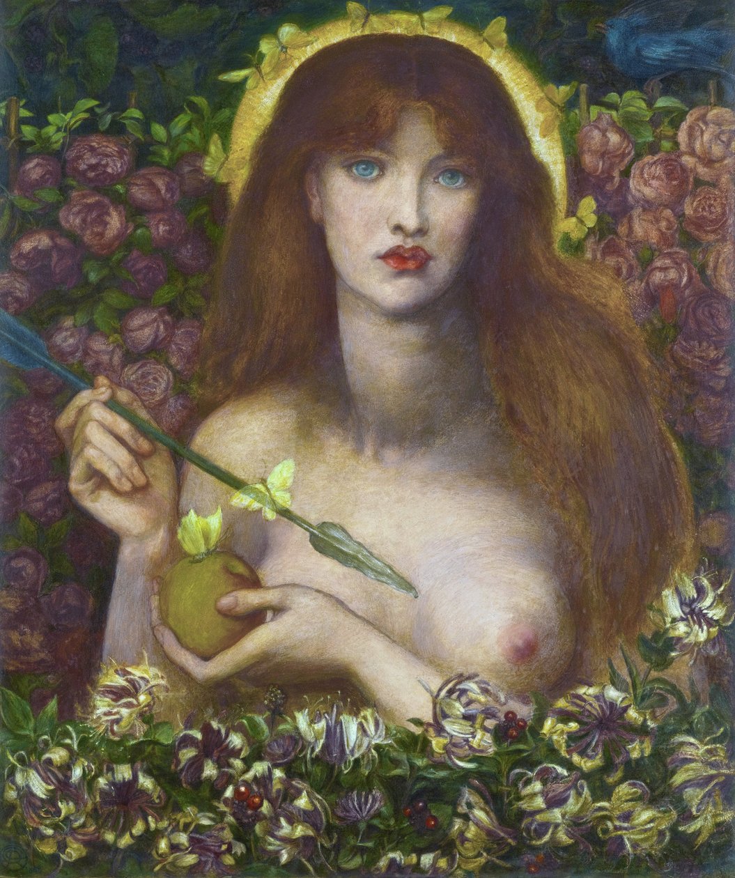 Venus Verticordia (Venus hjärtans växlare) - Verk av Dante Gabriel Rossetti (1828-1882) av Dante Gabriel Charles Rossetti