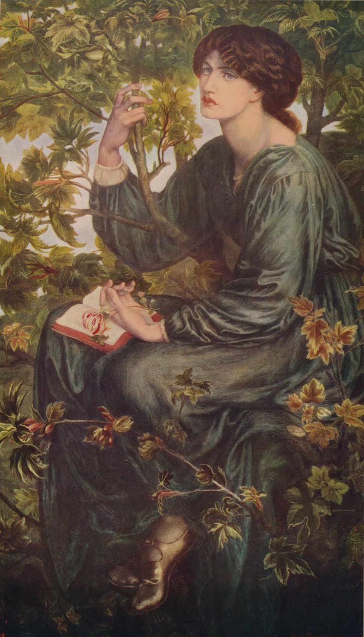 Dagdrömmar, 1880, c1915 av Dante Gabriel Charles Rossetti