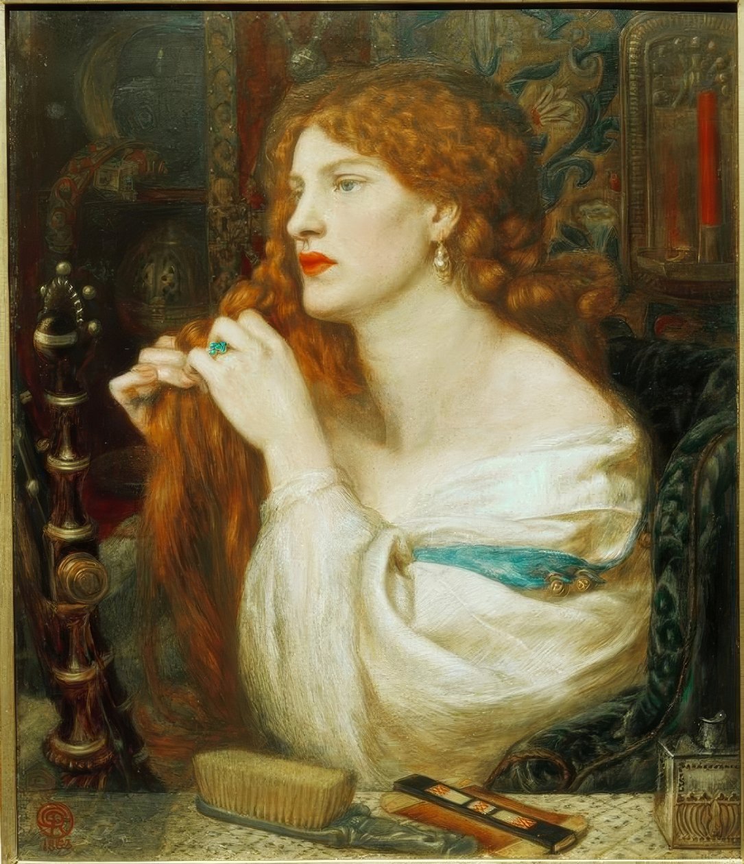 Fazios älskarinna (Aurelia) av Dante Gabriel Charles Rossetti