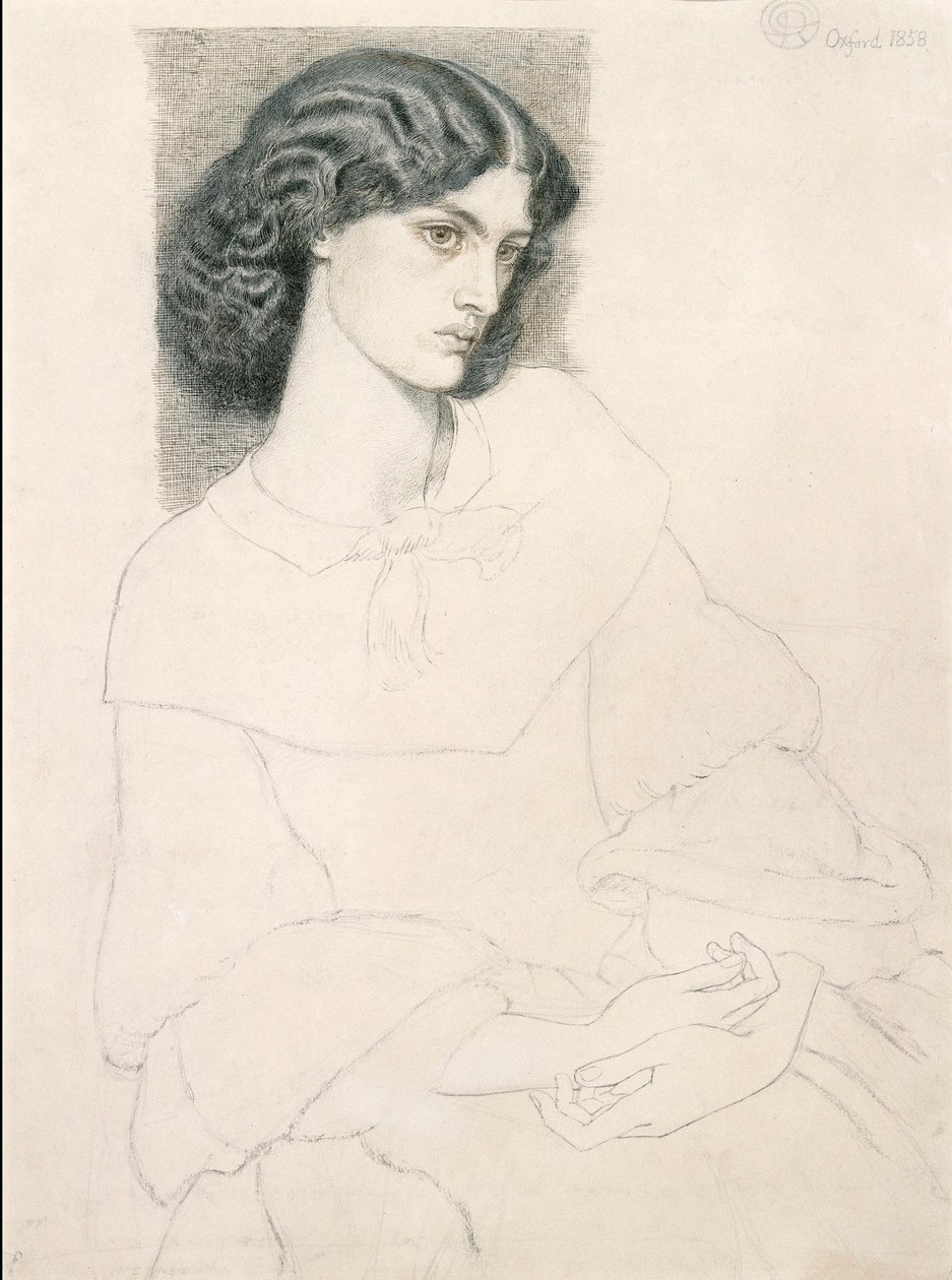Jane Burden (1840-1914) av Dante Gabriel Rossetti