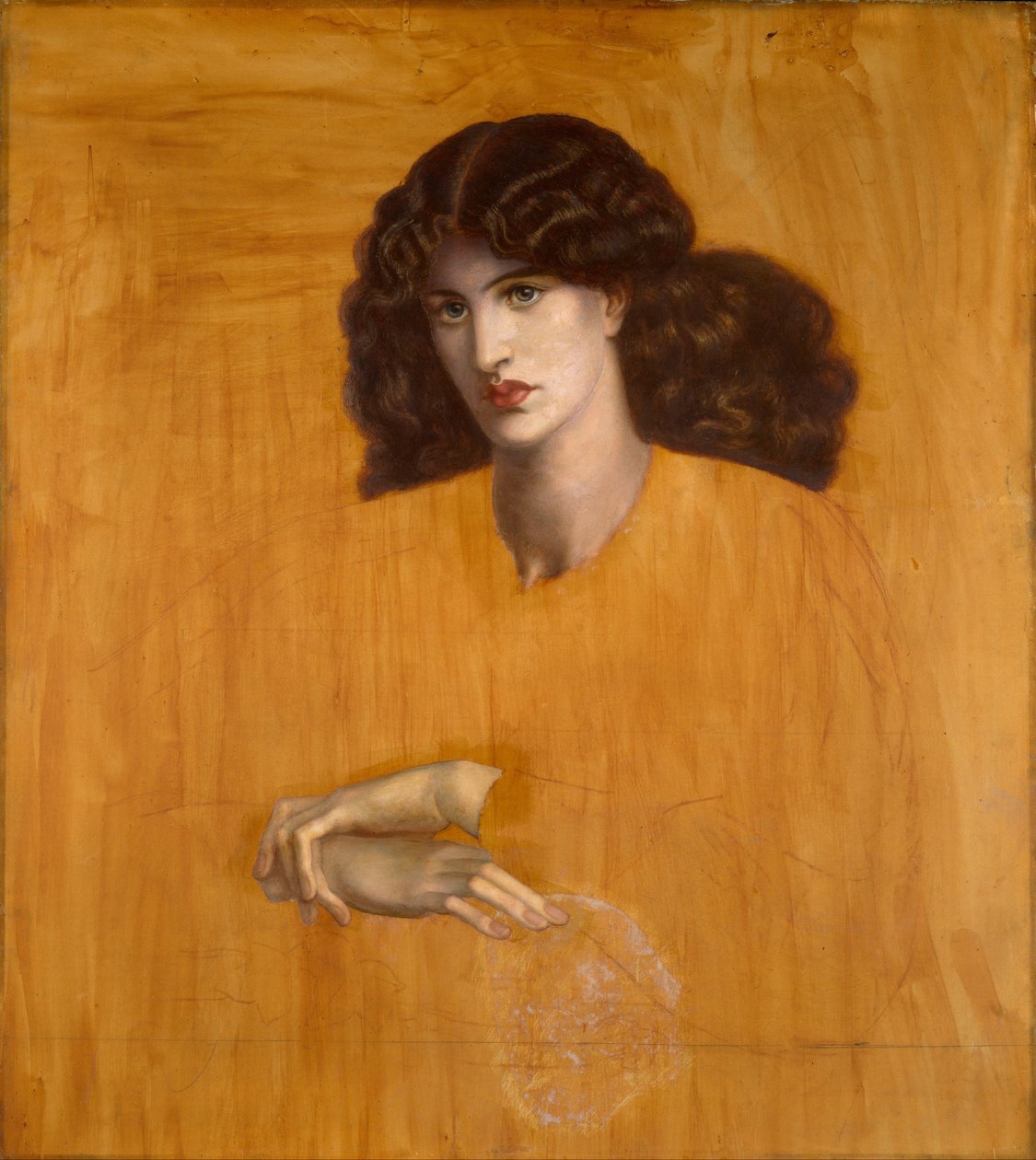 Damen i fönstret [The Lady of Pity]. av Dante Gabriel Rossetti