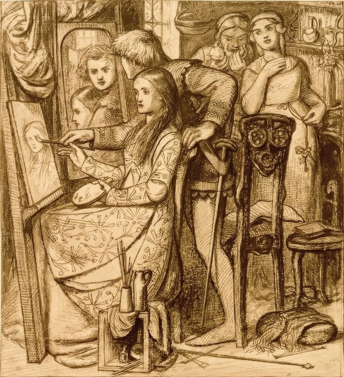 Kärlekens spegel av Dante Gabriel Charles Rossetti