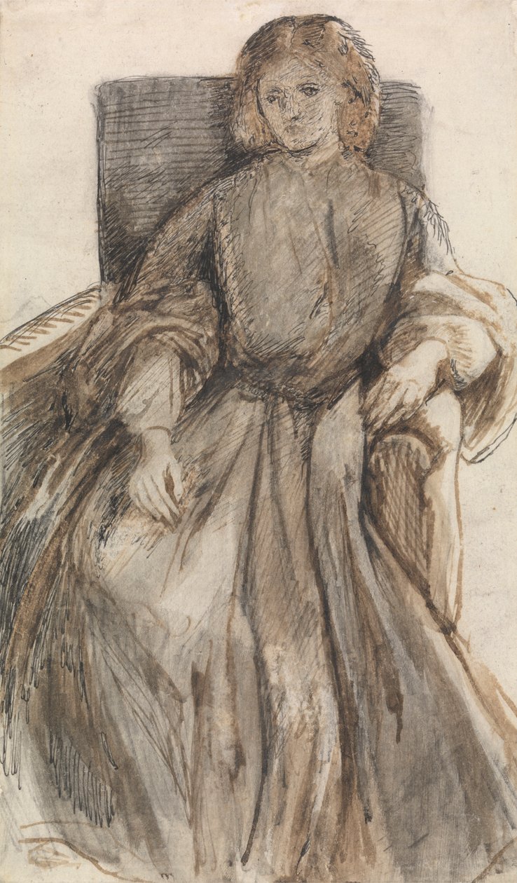 Fröken Elizabeth Siddal av Dante Gabriel Rossetti