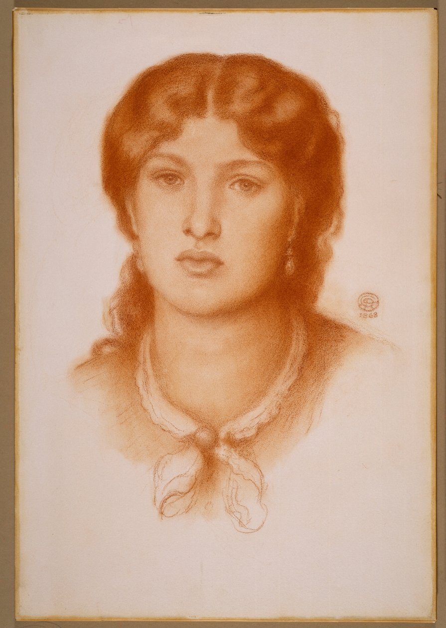 Porträtt av Fanny Cornforth av Dante Gabriel Rossetti