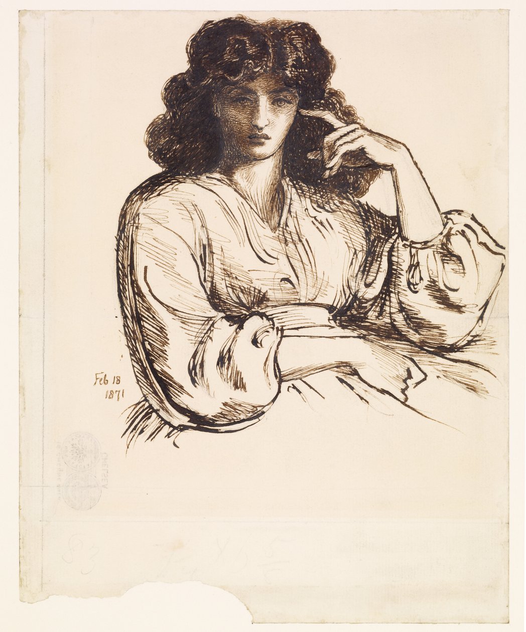 Porträtt av Jane Morris av Dante Gabriel Rossetti