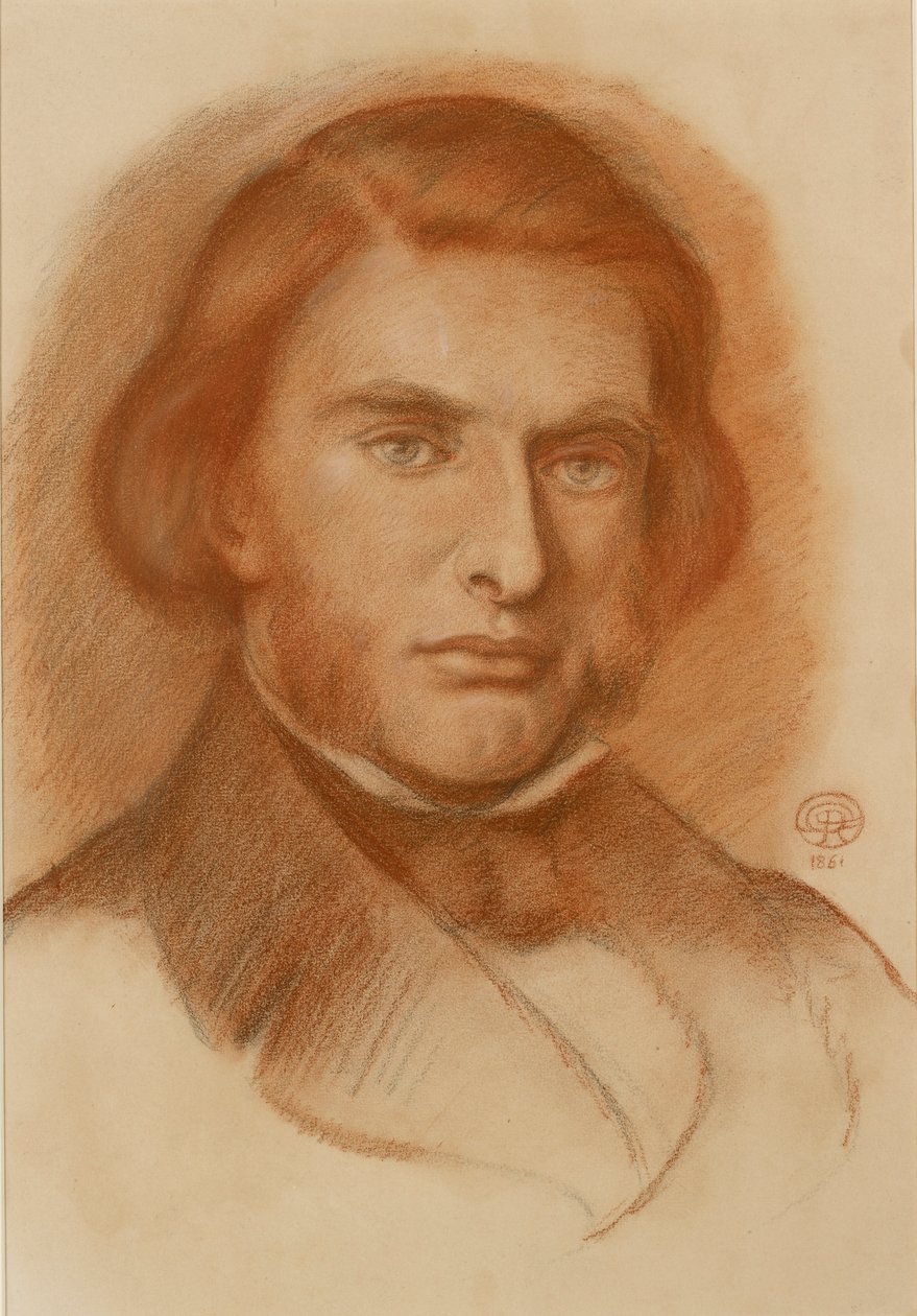Porträtt av John Ruskin, 1861 av Dante Gabriel Rossetti
