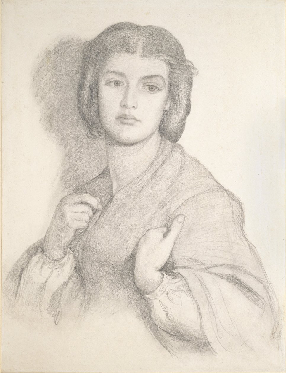 Porträtt av en kvinna, mitten av 1800-talet av Dante Gabriel Rossetti
