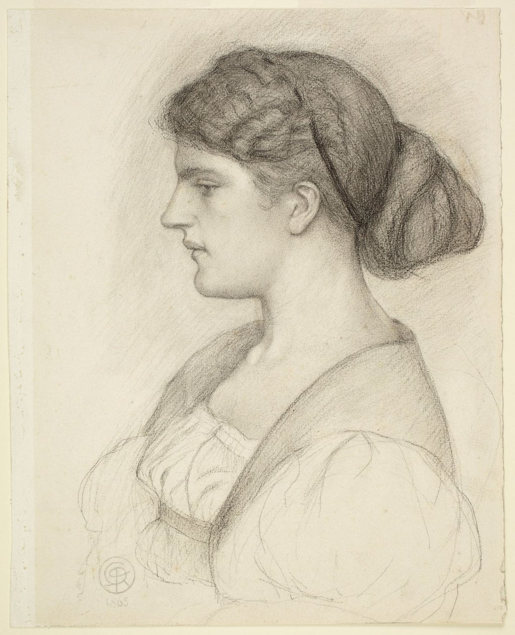 Profilbyst av Fanny Cornforth av Dante Gabriel Rossetti