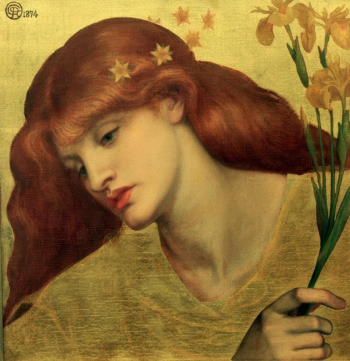 Heliga Lilias av Dante Gabriel Charles Rossetti