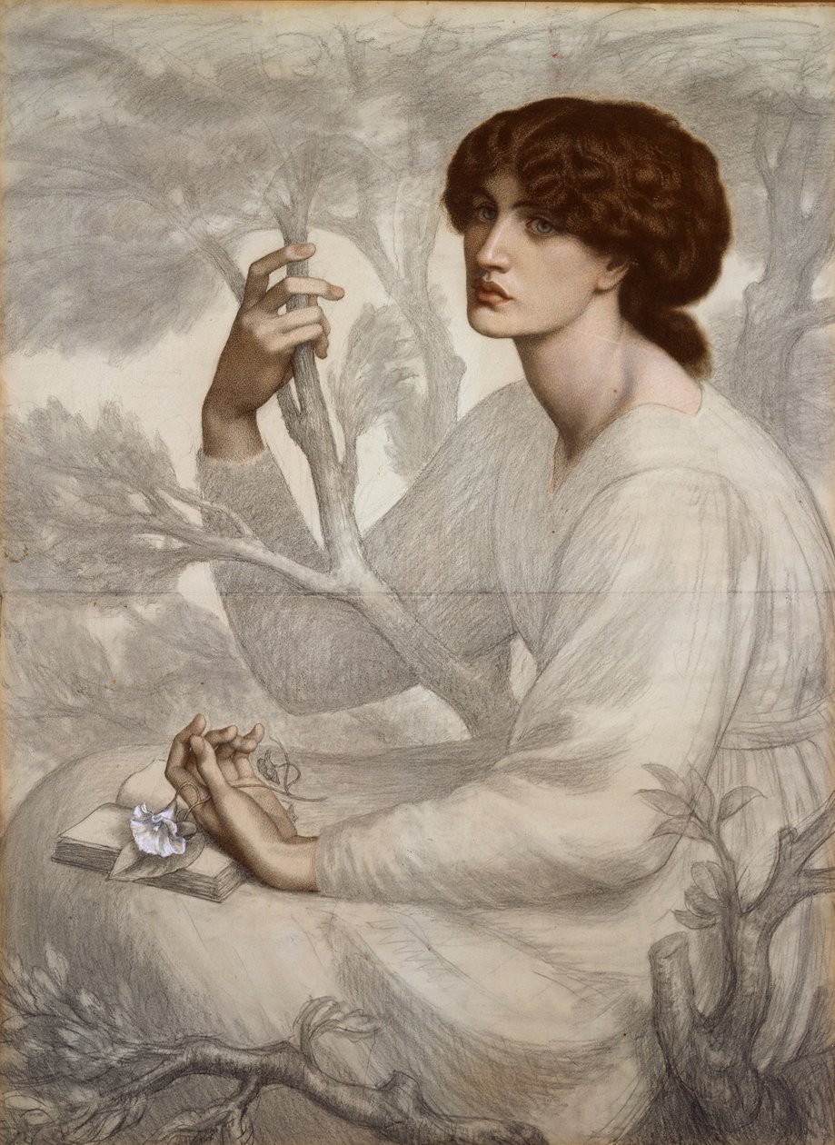 Dagdrömmen, sent 1800-tal av Dante Gabriel Rossetti