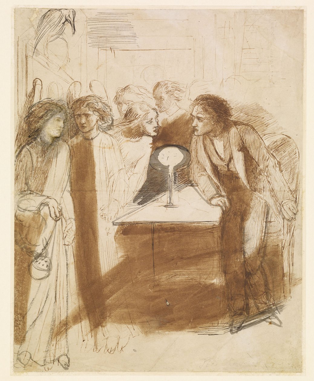 The Raven - Ängelns fotspår av Dante Gabriel Rossetti