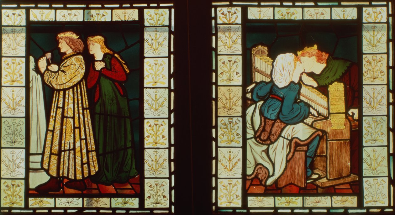 Smekmånad för kung Rene av Anjou, av Burne-Jones och Dante G. Rossetti, 1862 av Dante Gabriel and Burne Jones, Edward Rossetti