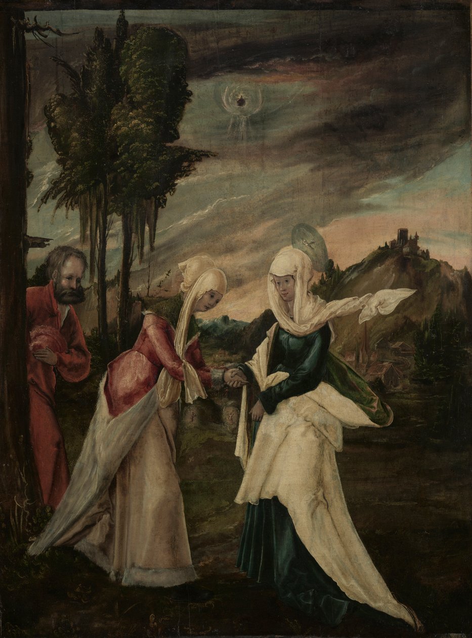 Gästabudet, ca 1530-1550 (olja på trä) av Danube School
