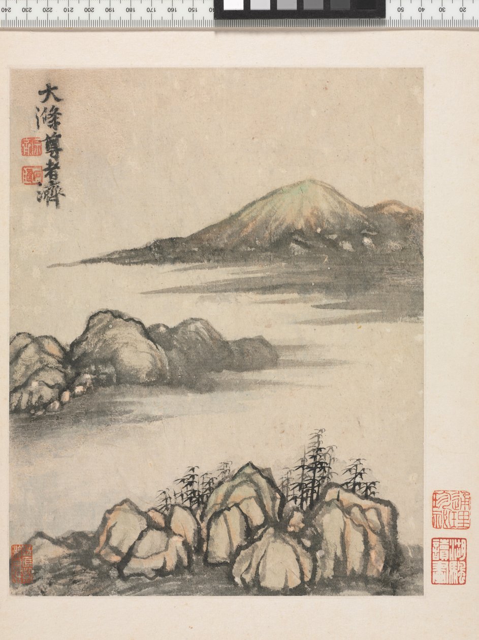 Reminiscenser från Qinhuai-floden, Qingdynastin av Daoji Shitao