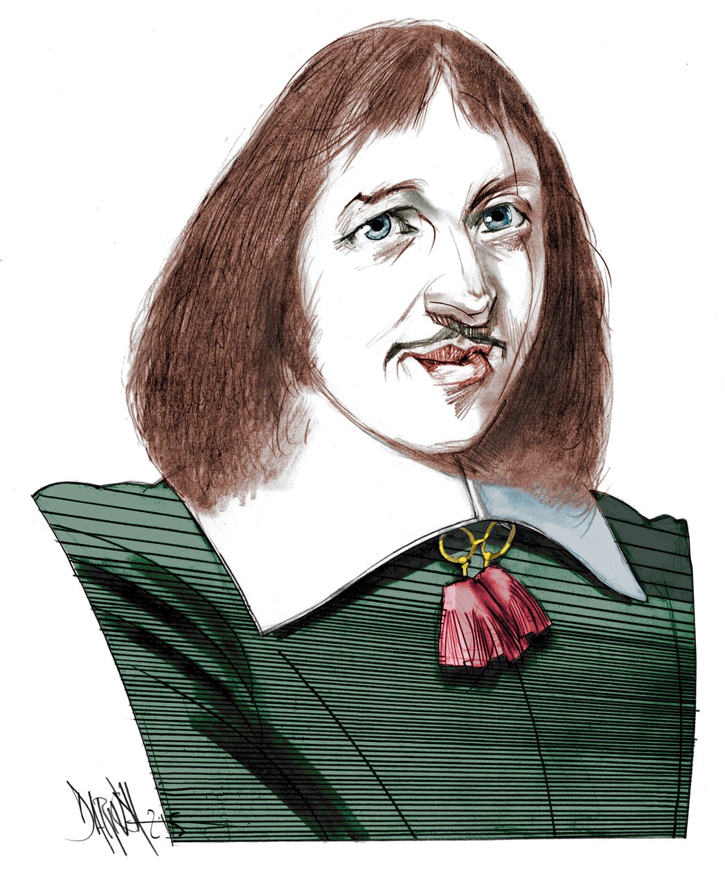 Porträtt av Francois Vatel (1631 -1671) (Fritz Karl Watel) av Dariush Radpour