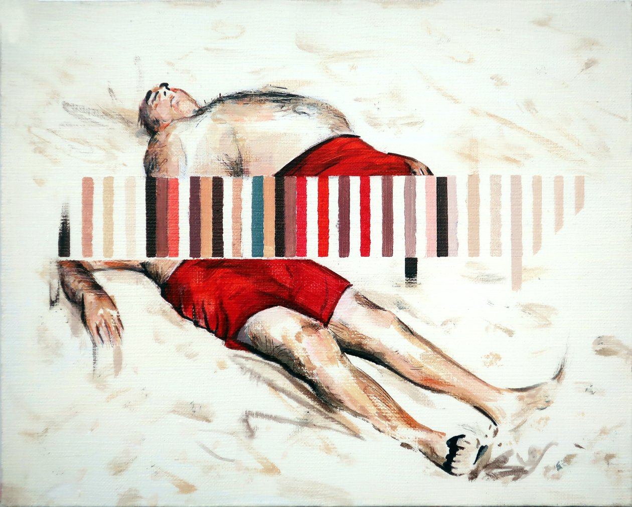 Drift, 2019 (akryl på duk) av Darren Coffield