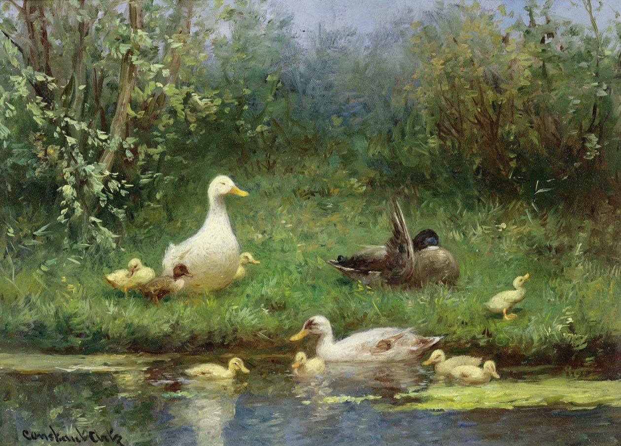Ankor på en flodstrand av David Adolph Constant Artz