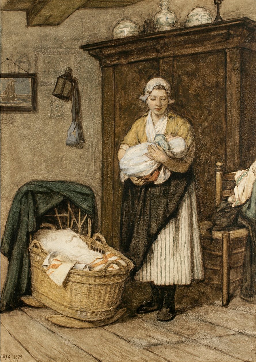 Den förstfödde, 1875 av David Adolph Constant Artz