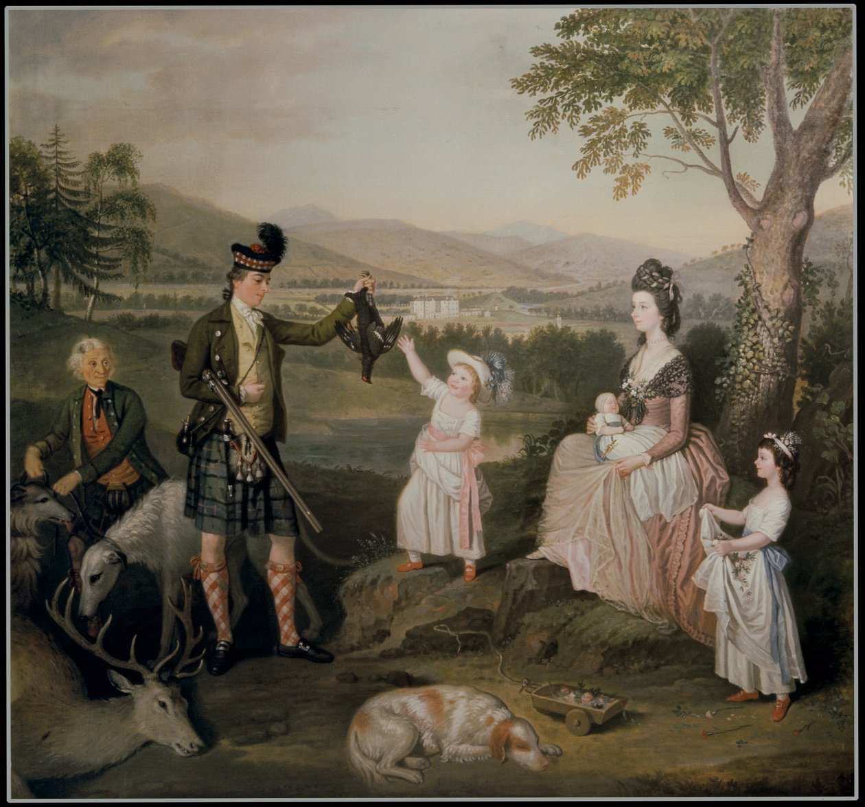 John, den 4:e hertigen av Atholl och hans familj, 1780 av David Allan