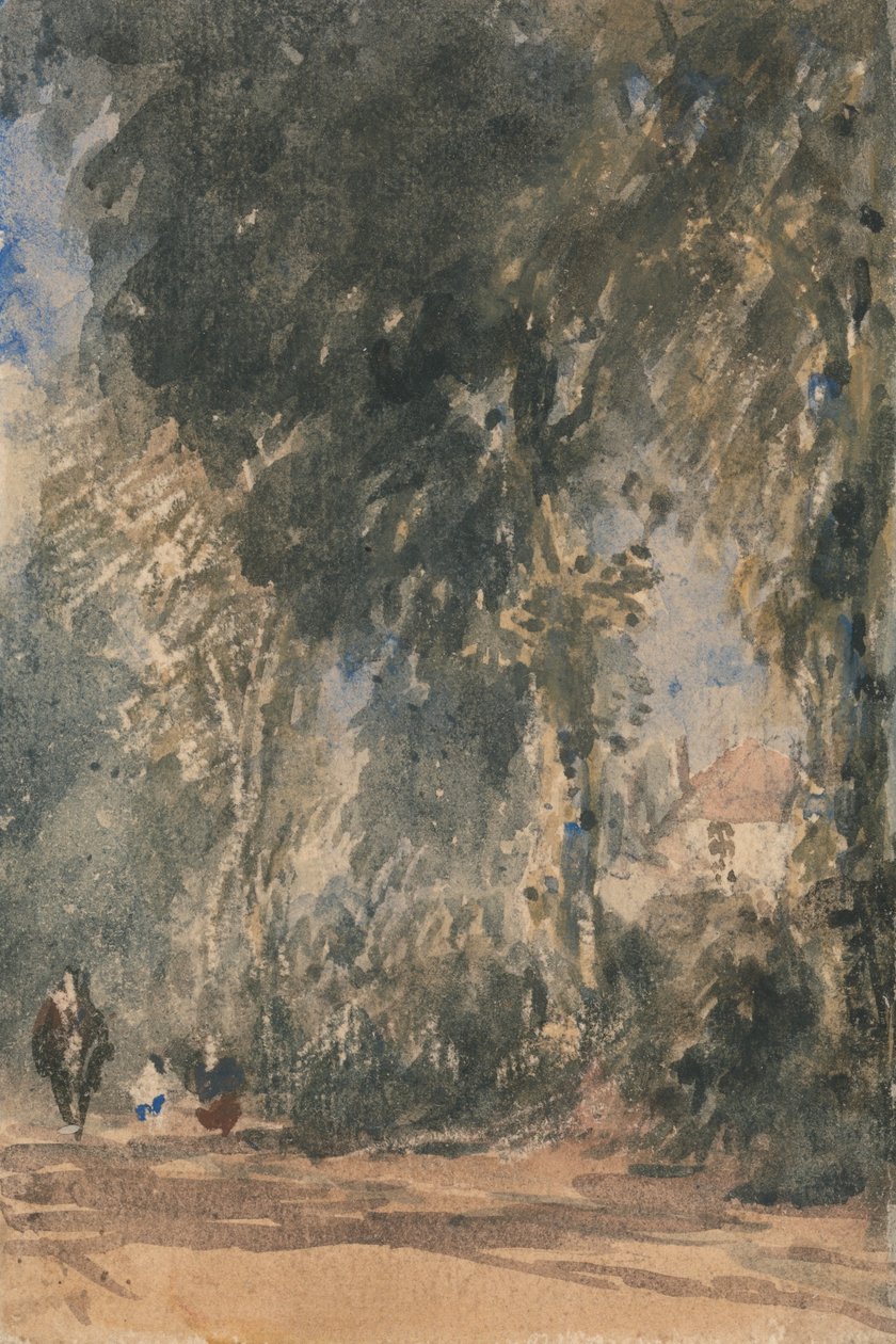 Abbey Gates tittar på Greenfield House av David Cox