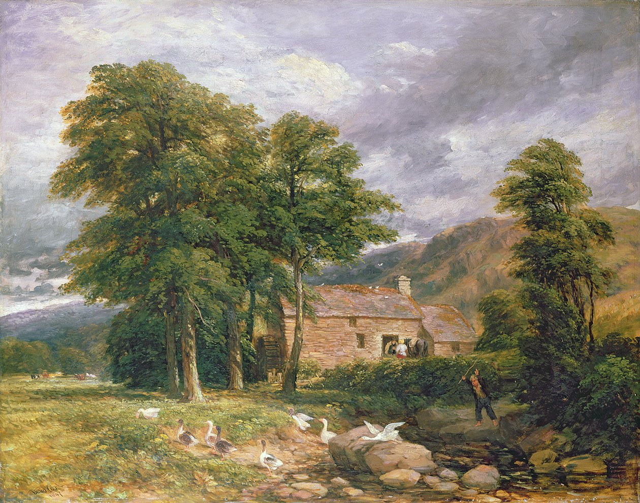 The Old Mill i Bettws-y-Coed av David Cox